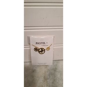 Pastel Collection Stainless Steel Butterfly Necklace/Earring Set Gold